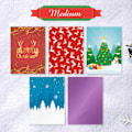 Pikkukuva 1 / 10: Joululahjapussit Snowman Snowflake MEDIUM (15 KPL)