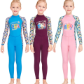 Miniatyrbillede 3 af 11: Børn Helkrops Langærmet Badedragt Børn Solbeskyttende Surf Svømning Blue L