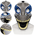 Miniatyrbillede 2 af 2: Halloween Fest Cosplay Maske Simulering Jurassic Dinosaur Maske B