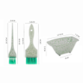 Miniatyrbild 1 av 6: med 3 hårfärgningsborstar och set , mjuka borstar för färgning av borstar, applikatorer för salong Hem DIY-färgning Färgning Green Set