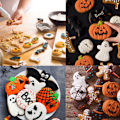 Miniatyrbilde 5 av 5: Halloween kakeutstikkersett - 10 stk rustfritt stål kake style 2