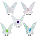 Miniatyrbilde 2 av 8: Fairy Wings Dress-Up - Alv - Fevinger - Halloween Grön