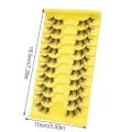 Miniatyrbild 5 av 11: 10 par halvfransar med tydliga band Wispy ögonfransar Naturligt utseende 3D-fransar Korta Cat-Eye-fransar falska-ögonfransar F