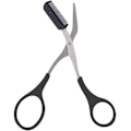Miniatyrbillede 3 af 5: 2 ST Øjenbrynstrimmersaks med kam Øjenvippeformende Cutter Shaper Beauty Tool (sort)