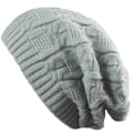 Miniatyrbilde 2 av 2: Cap Mode Hold Varm Vinterluer Strikket Ullue light grey