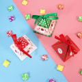 Miniatyrbillede 5 af 5: 30 styk julepapiræsker Gavefester med chokolade slikæsker