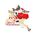Miniatyrbild 1 av 11: Jul Dörrkarm Dekoration Santa Älg Trä Dörr Hörnskylt Ornament Juldekorationer 2024 Nyårspresenter null - B