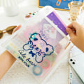 Miniatyrbild 3 av 7: Bärbar penna för case Transparent PVC Pen Box Väska Student brevpapper Makeup lagring Organizer