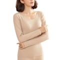 Miniatyrbild 1 av 2: Nya thermal Herr Vinter Kvinnor Long Johns Set Fleece Håller Varma I Kall Väder Female Skin Color M