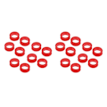 Miniatyrbild 2 av 5: 1/2/3/5 10x Barber Frisör Sax Sax Finger Ring Red 10 pcs 2PCS