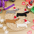 Miniatyrbilde 9 av 10: 4 STK Xmas Pendel Juletre Tilbehør SVART