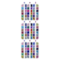 Miniatyrbillede 5 af 5: 1/2/3/5 3-sæt Tidløs Klassisk Nail Art Rhinestones Med Medium 3PCS