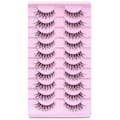Miniatyrbild 1 av 9: Lösögonfransar Faux Mink Lashes Falska ögonfransar