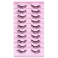 Miniatyrbilde 1 av 9: Løsvipper Faux Mink Lashes Falske øyevipper
