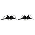 Miniatyrbilde 2 av 5: 1/2/3 Magdans Perlebesatt BH Paljetter Topp Sexy Dansende Sanger Black 36 Size 2PCS