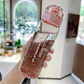Pikkukuva 1 / 2: 780 ml kannettava vesipullo läpinäkyvät tiiviit juomapullot Pink