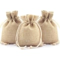 Miniatyrbillede 1 af 7: 50 ST jute gaveposer med snøre, linned jute poser Candy B