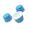 Pikkukuva 1 / 5: 50 kpl Jäätelökulhoja Jälkiruokakulhoja Jäädytetty Jogurtti Cupcake Kakku Dot/Blue