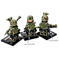 Miniatyrbild 3 av 5: 6st Falcon Commando Minifigure Militär monteringsleksak