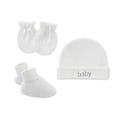 Miniatyrbild 1 av 5: Baby Nyfödd Bomullsmössa Handskar Cover Set Nyfödd Enkellagersats För Baby Flickor Pojkar Födelse Hålla Varm Kläder Tillbehör