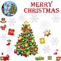 Miniatyrbild 1 av 6: Christmas Snowflake Window Stickers för Glas Xmas Stickers style 1