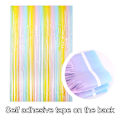 Miniatyrbild 4 av 5: 4-pack regnbågsfransgardin, bröllop, födelsedag, Vertical bar gradient 2m