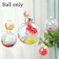 Miniatyrbild 5 av 5: 12 st jul transparent boll, fyllbar sfär prydnad för julgran gold