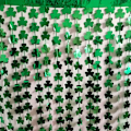 Pikkukuva 3 / 5: St.Patrick's Day Shamrock Tinsel Folio Fringe -verhot - 2 kpl