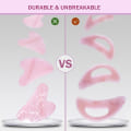 Pikkukuva 2 / 3: Gua Sha -hierontatyökalu kahvalla, suuri lymfaterapiahierontalaite hartsista pink