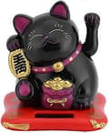 Lyckobringande vinkande katt, Soldriven vinkande förmögenhetskatt, Feng Shui D