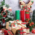 Miniatyrbild 5 av 5: 7 Rolls Christmas Ribbon Christmas Mesh Ribbon Röd Grön Pläd Jul