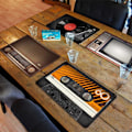 Miniatyrbild 2 av 2: 4x Tallriksunderlägg - Retro-design multicolor