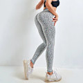 Pikkukuva 2 / 5: Tiktok Hot crunch treenihousut Cellular Leggingsit korkealla vyötäröllä Gray S