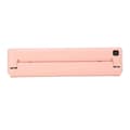 A4 Papper Mini Skrivare Bluetooth Anslutning Bläckfri Termisk Utskriftsmaskin Batteridriven 90 Ark Kapacitet Rosa