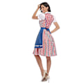 Pikkukuva 4 / 5: Naisten Oktoberfest Olutapulainen Puku Baijerilainen Perinteinen Dirndl-mekko W Blue M