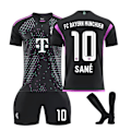Pikkukuva 1 / 2: 2324 Bayern vieras musta jalkapallopaita hiha aikuisille lapsille NO.10with socks S