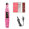 Miniatyrbild 1 av 7: Mini elektrisk nagellacksmaskin elektrisk nagelfil Rosa usb