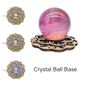 Miniatyrbild 5 av 10: Crystal Ball Display Stand Crystal Ball Hållare VIT LJUS White Light