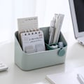 Miniatyrbilde 3 av 3: Skrivebord Organizer Sminke Organizer for soverom Transparent grön
