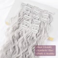 Miniatyrbilde 3 av 5: Clip In Hair Extensions. 6 stk Krøllete 24\" lang syntet