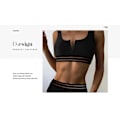 Miniatyrbillede 3 af 5: Damsport Lav Scoop Crop Top Højtaljet Todelt Badedragt l (FMY)