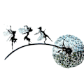 Miniatyrbillede 2 af 3: Haveskulptur Pile Fairy træder på mælkebøtte Elegant og smuk dansescene