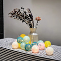 Miniatyrbild 2 av 5: Cotton Ball Fairy Lights - 3m 20 Led Light String-bärbara Led Fairy Lights för inomhusbruk