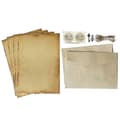 1 set antikt brevpapper A5 kraftpapper kit för inbjudningar P20211224846