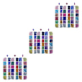 Miniatyrbillede 4 af 5: 1/2/3/5 3-sæt Tidløs Klassisk Nail Art Rhinestones Med Medium 3PCS
