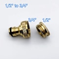 Miniatyrbild 3 av 5: Vattenrörskran i mässing 1/2" till 3/4" Standardbeslag för tvättmaskin Nippel Biltvätt Vattenpistolkopplingar