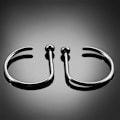 Miniatyrbild 5 av 5: Titanium 20g D Shape Nose Hoop Nose Stud