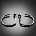 Miniatyrbillede 5 af 5: Titanium 20g D Form Næse Hoop Næse Stud