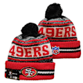 Miniatyrbild 2 av 5: NFL Unisex mössa i akryl för vuxna, med fleecefoder, one siz qd San Francisco 49ers