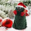 Miniatyrbillede 9 af 9: 12 tommer elektrisk roterende dans syngende jul juletræ julemand dukke legetøj 12inch